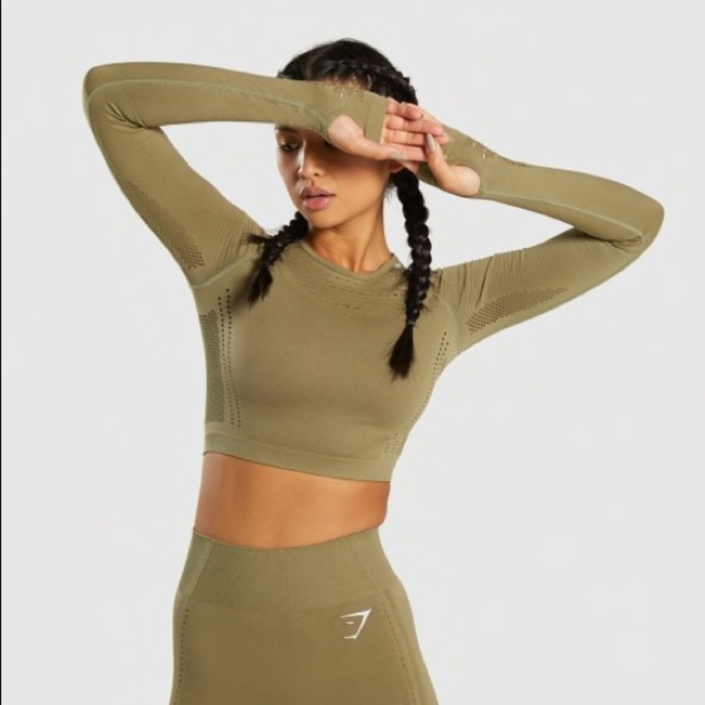 Gymshark long sleeve crop top